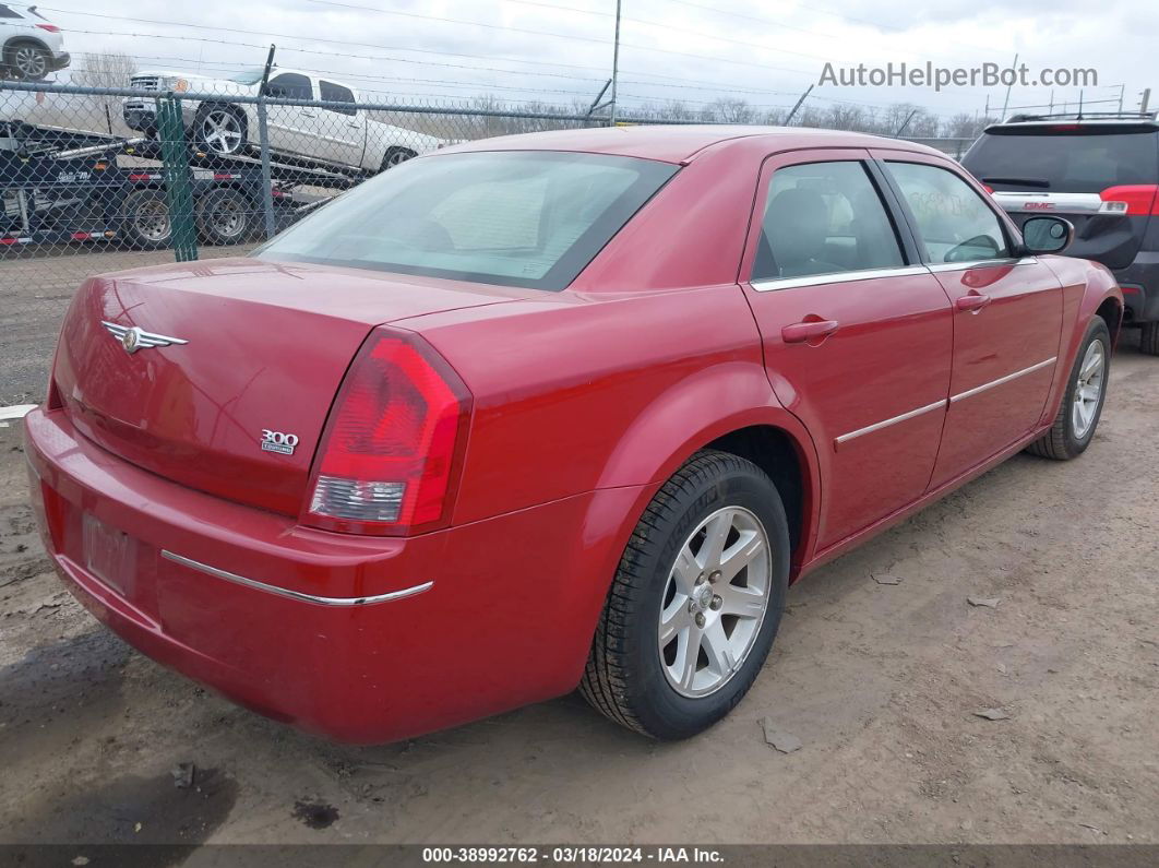 2007 Chrysler 300 Touring Красный vin: 2C3KA53G27H630415