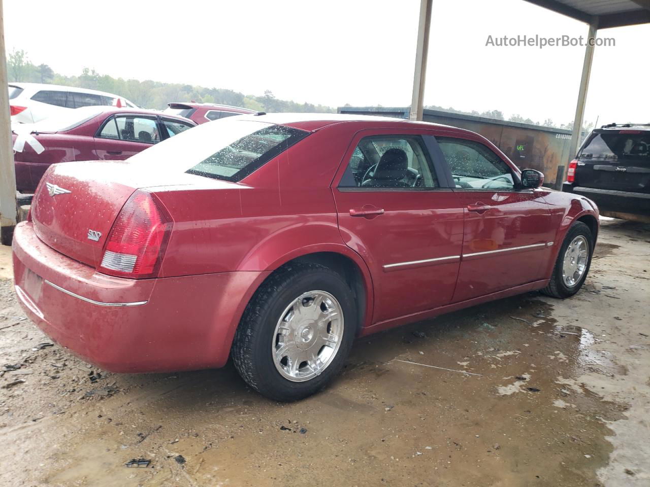 2007 Chrysler 300 Touring Красный vin: 2C3KA53G27H694048