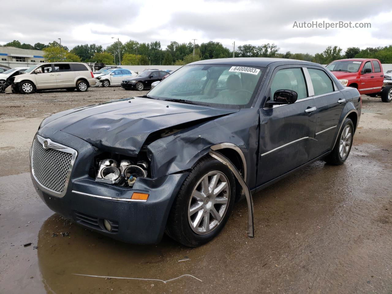 2007 Chrysler 300 Touring Blue vin: 2C3KA53G37H896784