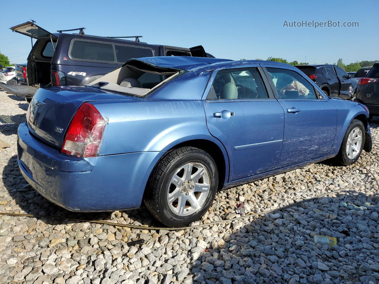 2007 Chrysler 300 Touring Blue vin: 2C3KA53G47H676067