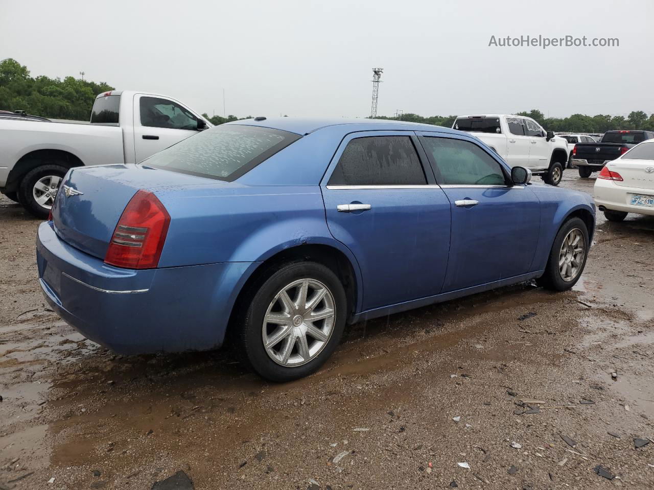 2007 Chrysler 300 Touring Синий vin: 2C3KA53G67H718139