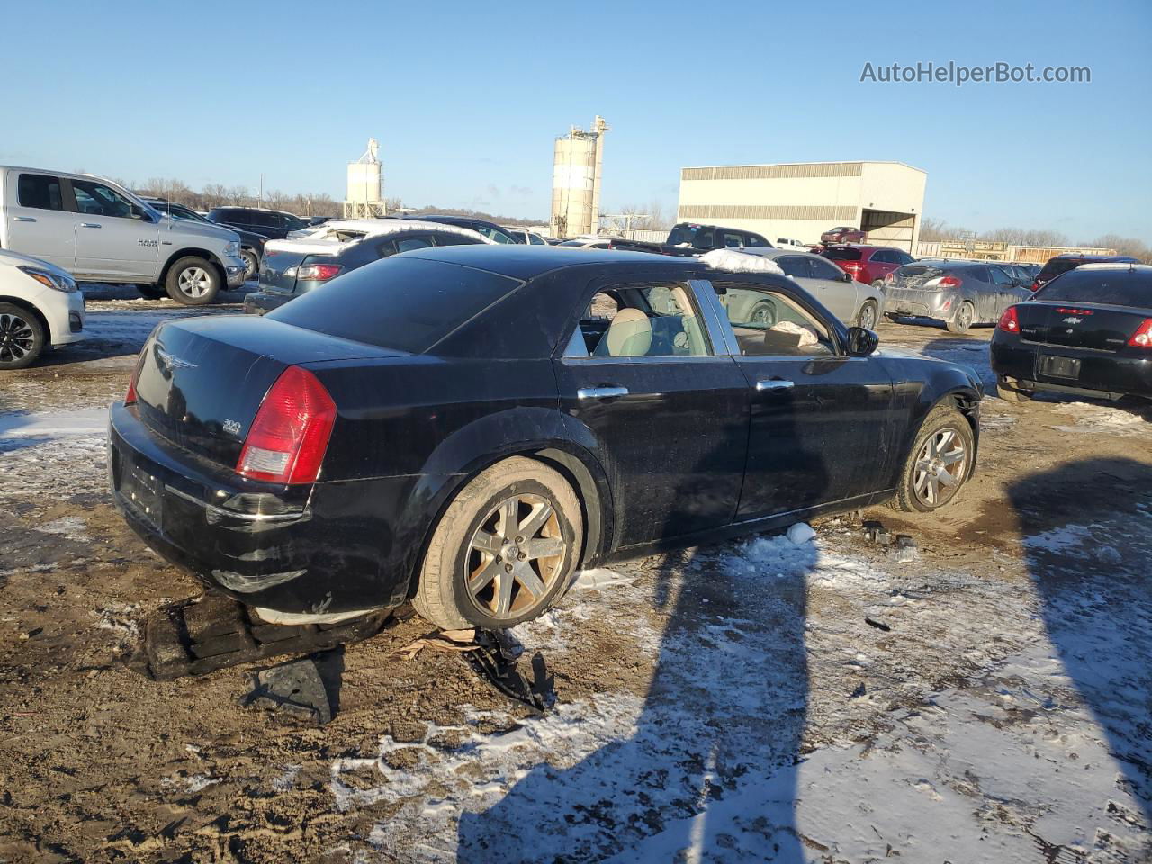 2007 Chrysler 300 Touring Black vin: 2C3KA53G77H612802