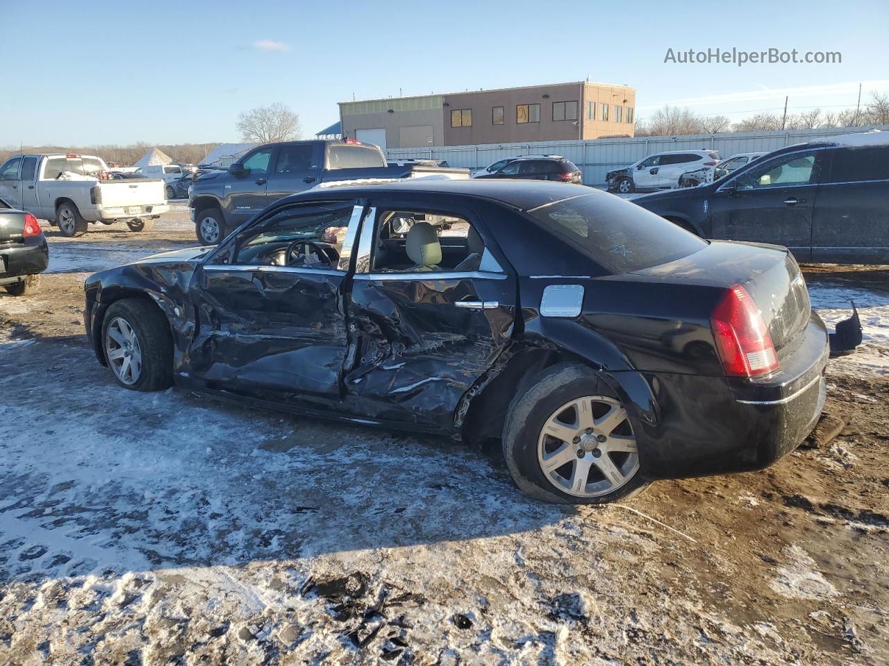 2007 Chrysler 300 Touring Black vin: 2C3KA53G77H612802