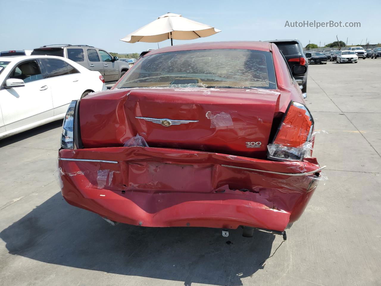 2007 Chrysler 300 Touring Red vin: 2C3KA53G77H776132