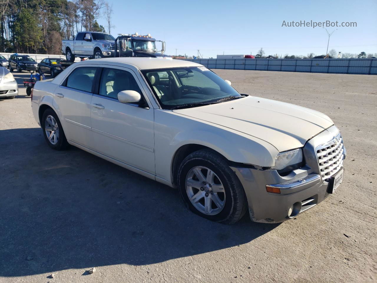 2007 Chrysler 300 Touring White vin: 2C3KA53G87H785891