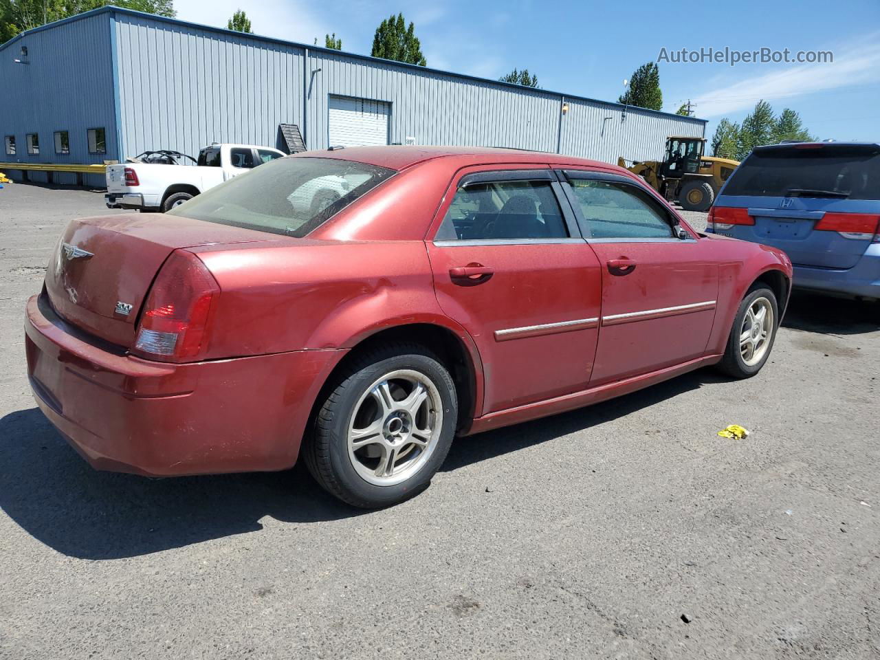 2007 Chrysler 300 Touring Red vin: 2C3KA53G97H647471