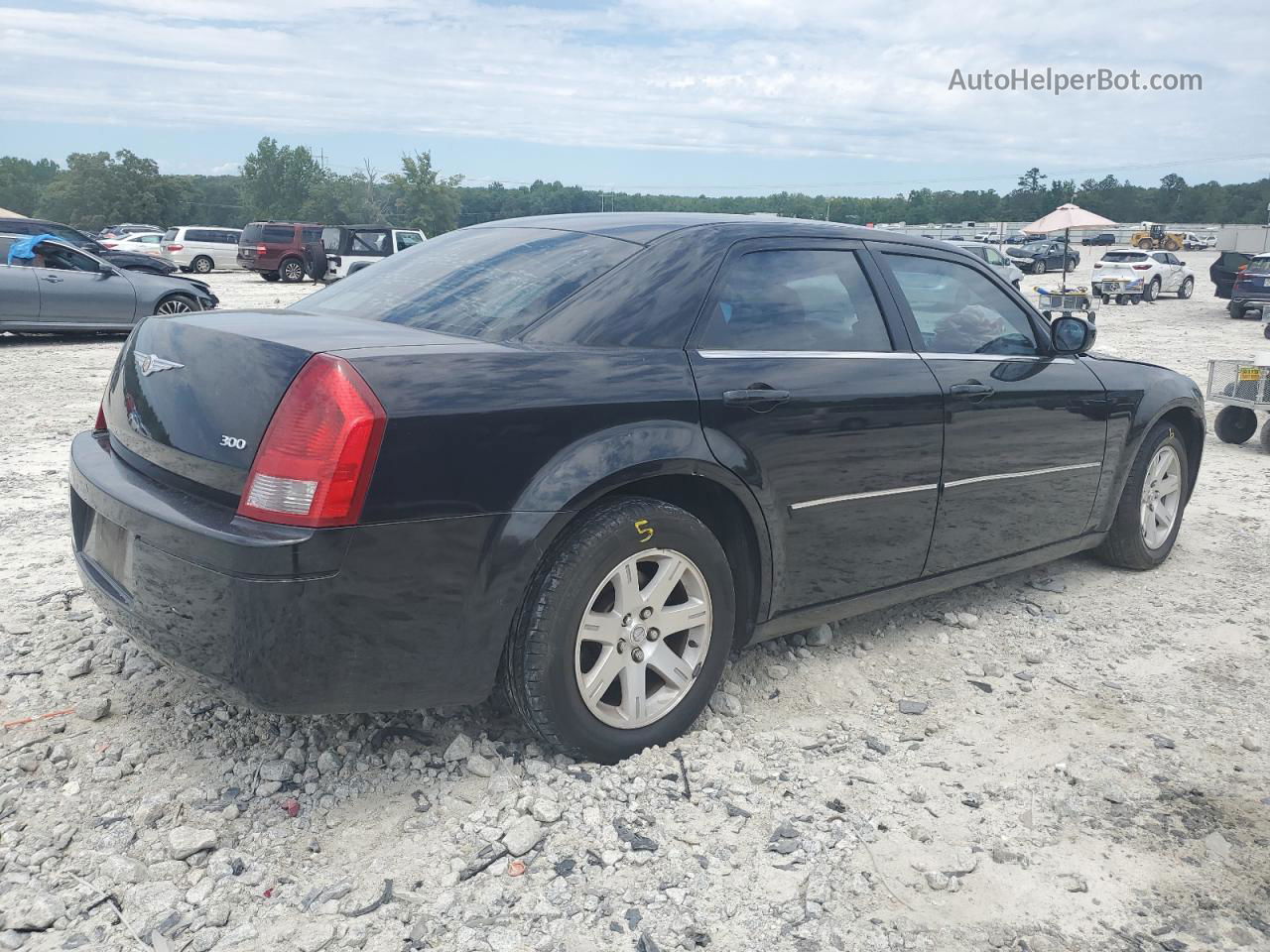 2007 Chrysler 300  Черный vin: 2C3LA43R97H851977