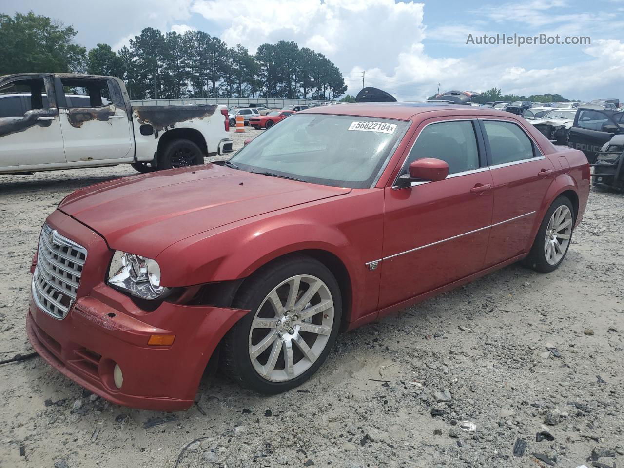 2007 Chrysler 300c Srt-8 Red vin: 2C3LA73W67H660315