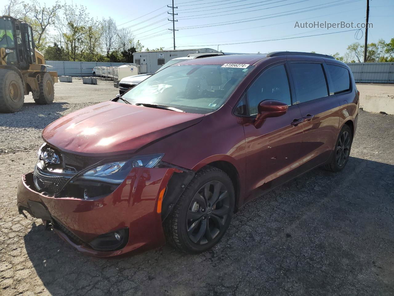 2020 Chrysler Pacifica Touring L Maroon vin: 2C4RC1BG1LR278706