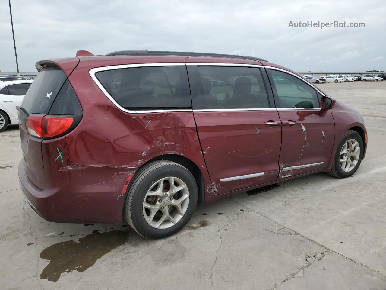 2017 Chrysler Pacifica Touring L Бордовый vin: 2C4RC1BG3HR705682