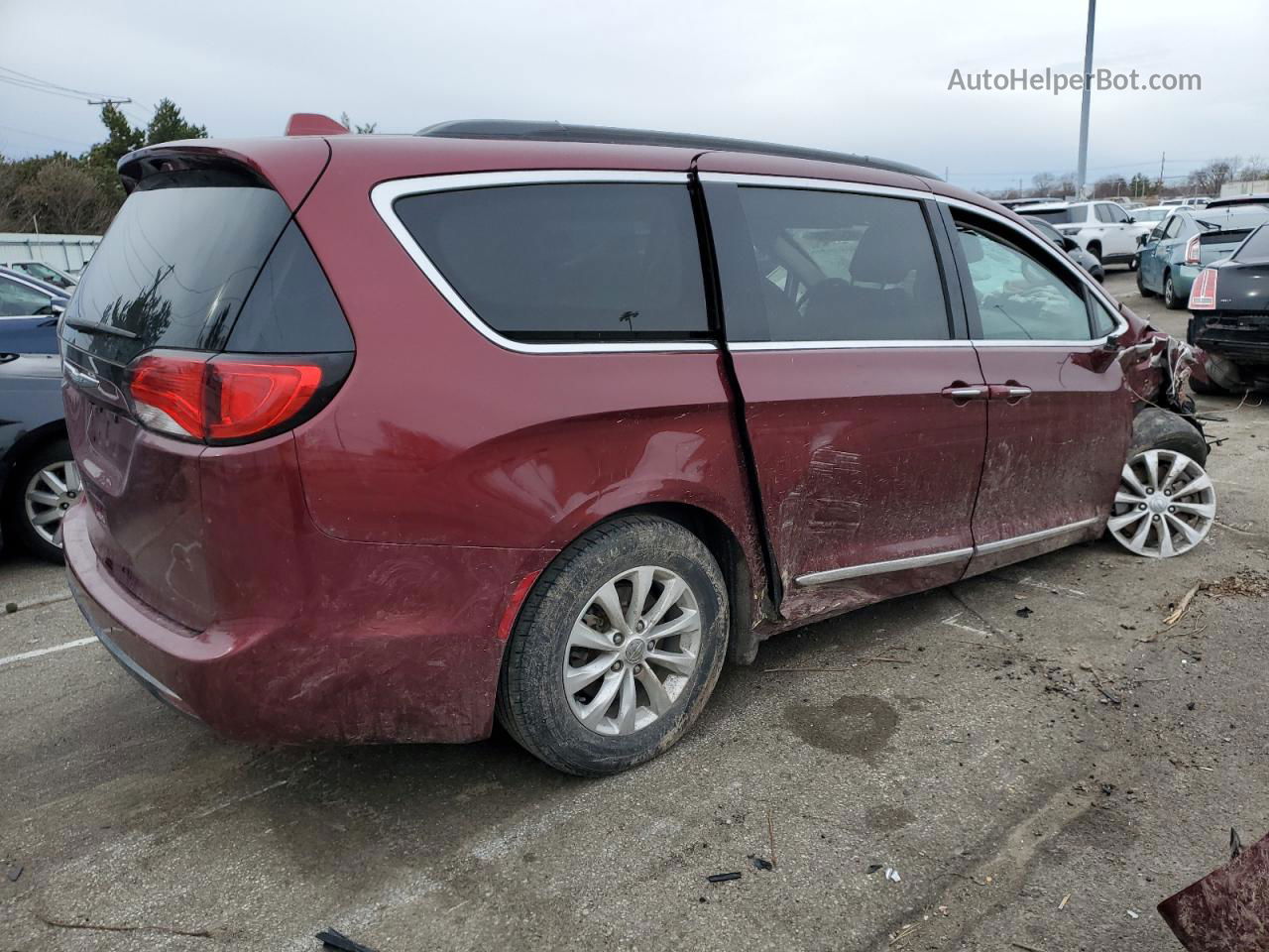 2017 Chrysler Pacifica Touring L Бордовый vin: 2C4RC1BG4HR752221