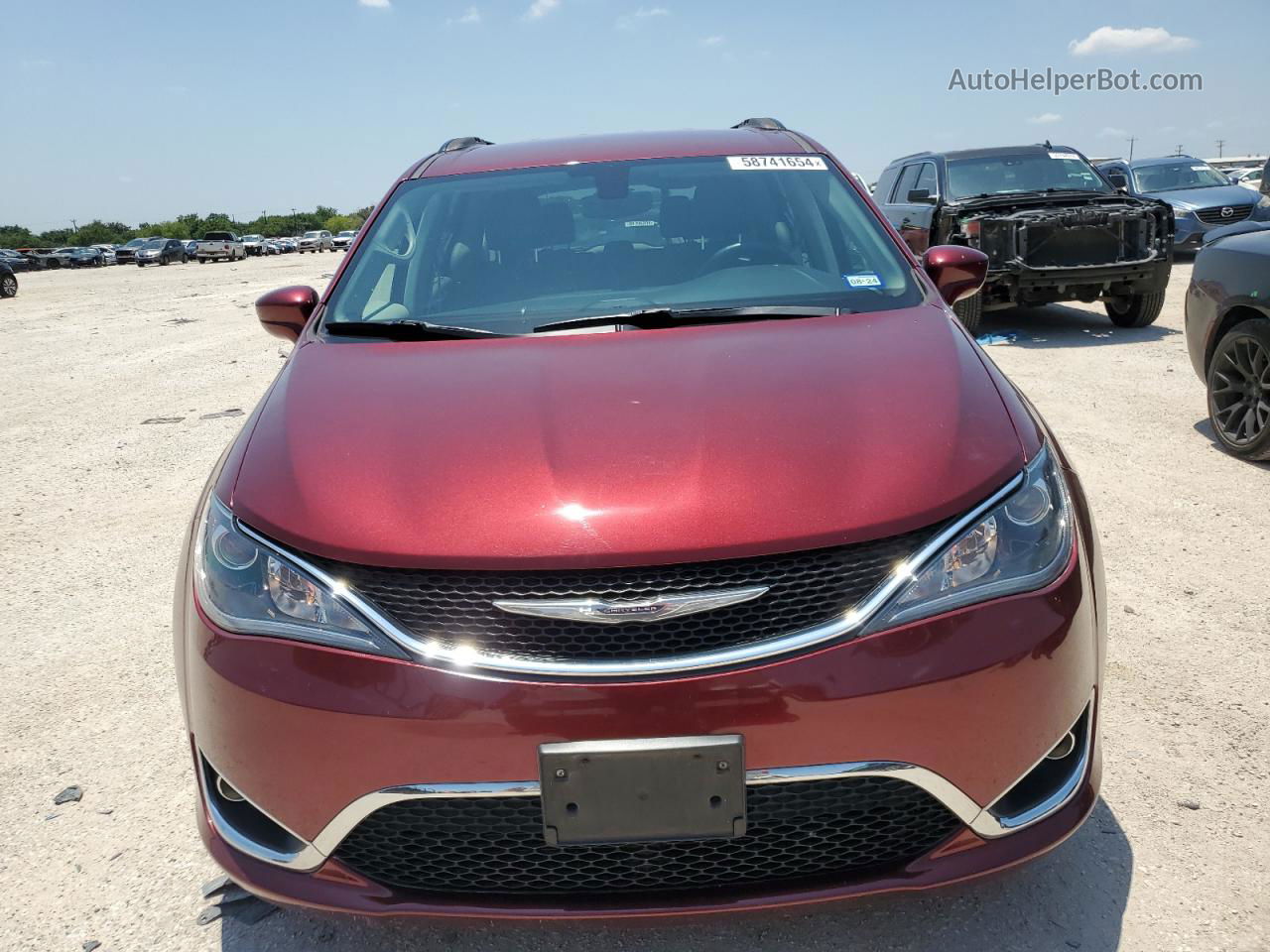 2017 Chrysler Pacifica Touring L Maroon vin: 2C4RC1BG5HR795028