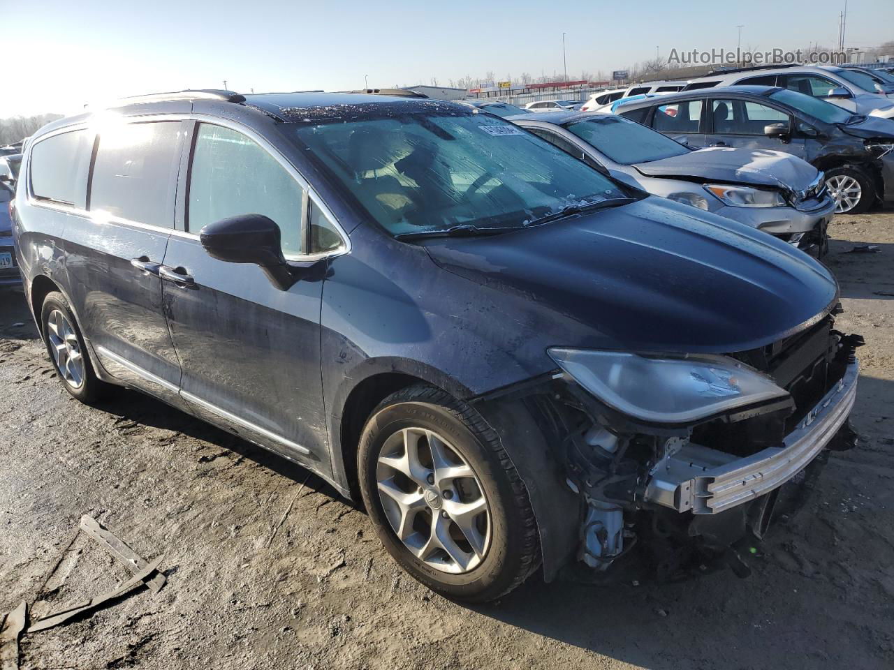 2017 Chrysler Pacifica Touring L Синий vin: 2C4RC1BG6HR520610