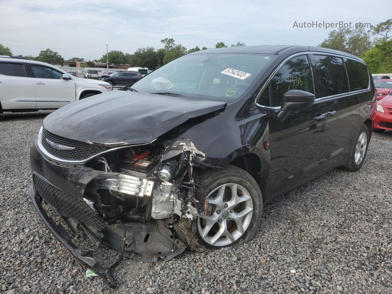 2017 Chrysler Pacifica Touring L Black vin: 2C4RC1BG6HR833589