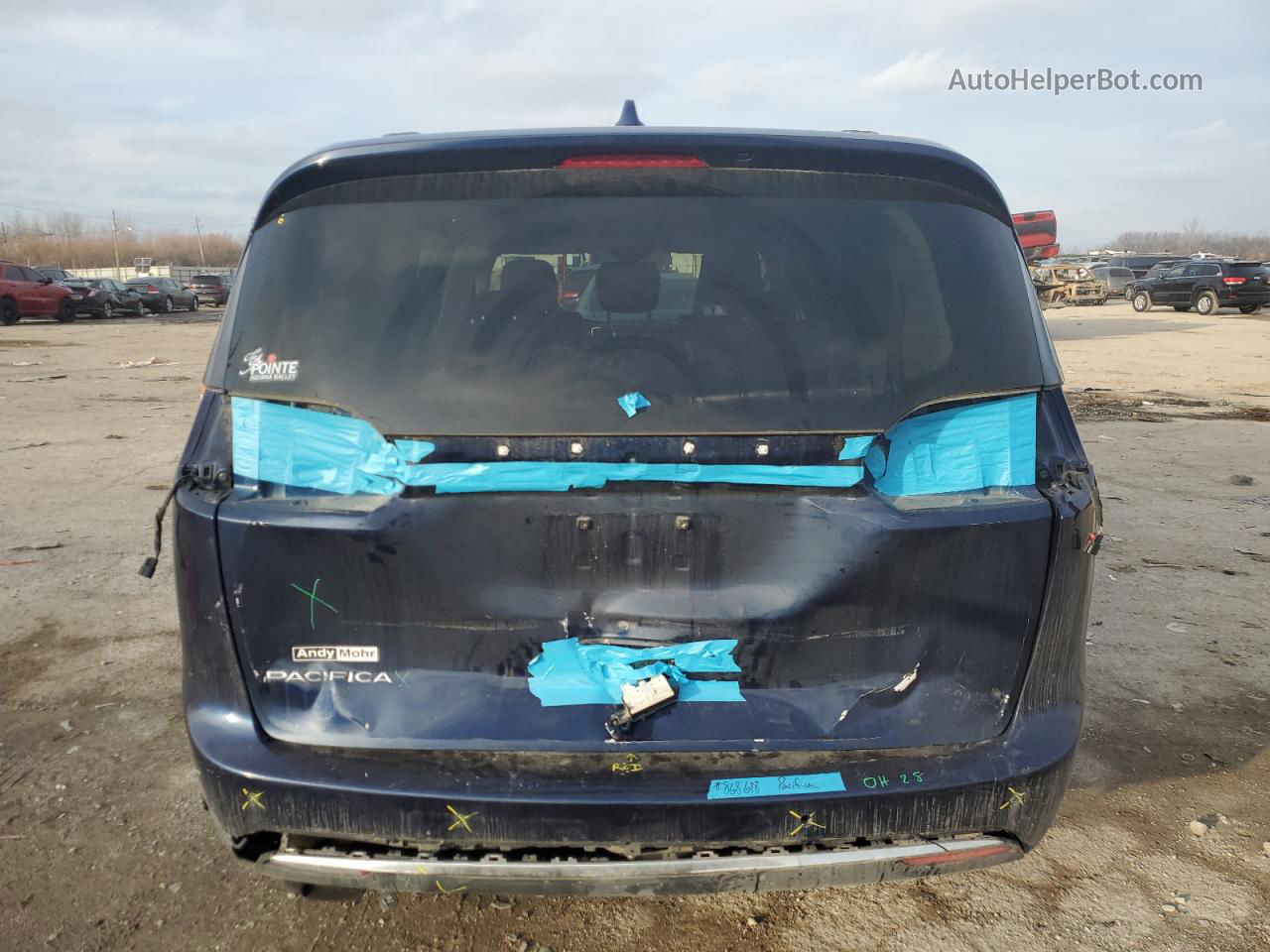 2017 Chrysler Pacifica Touring L Синий vin: 2C4RC1BG7HR822925