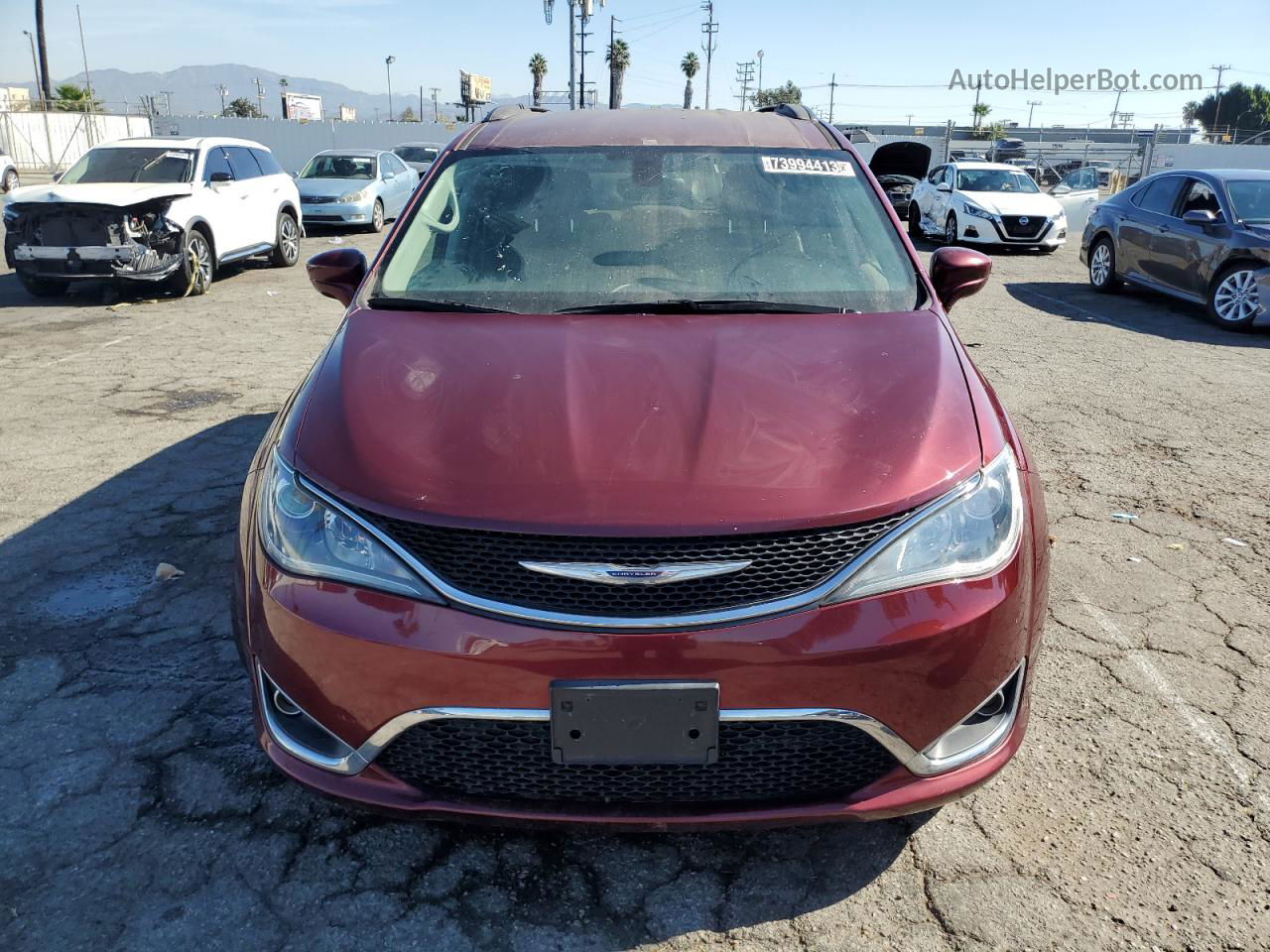 2017 Chrysler Pacifica Touring L Maroon vin: 2C4RC1BG8HR810590