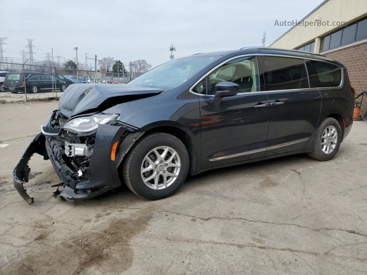 2020 Chrysler Pacifica Touring L Синий vin: 2C4RC1BG8LR205042