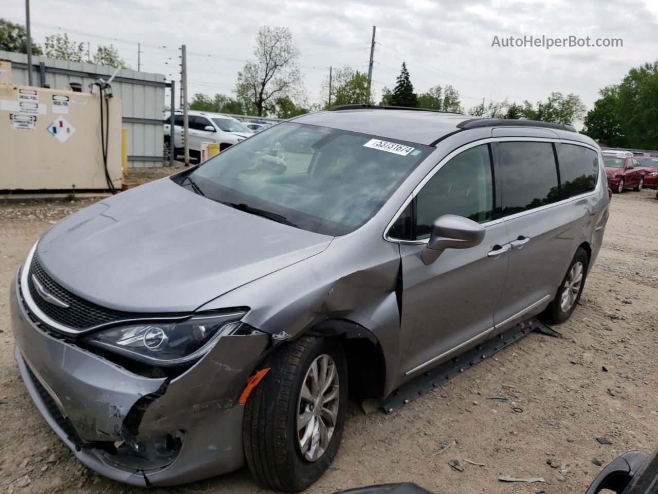 2017 Chrysler Pacifica Touring L Серый vin: 2C4RC1BGXHR500831