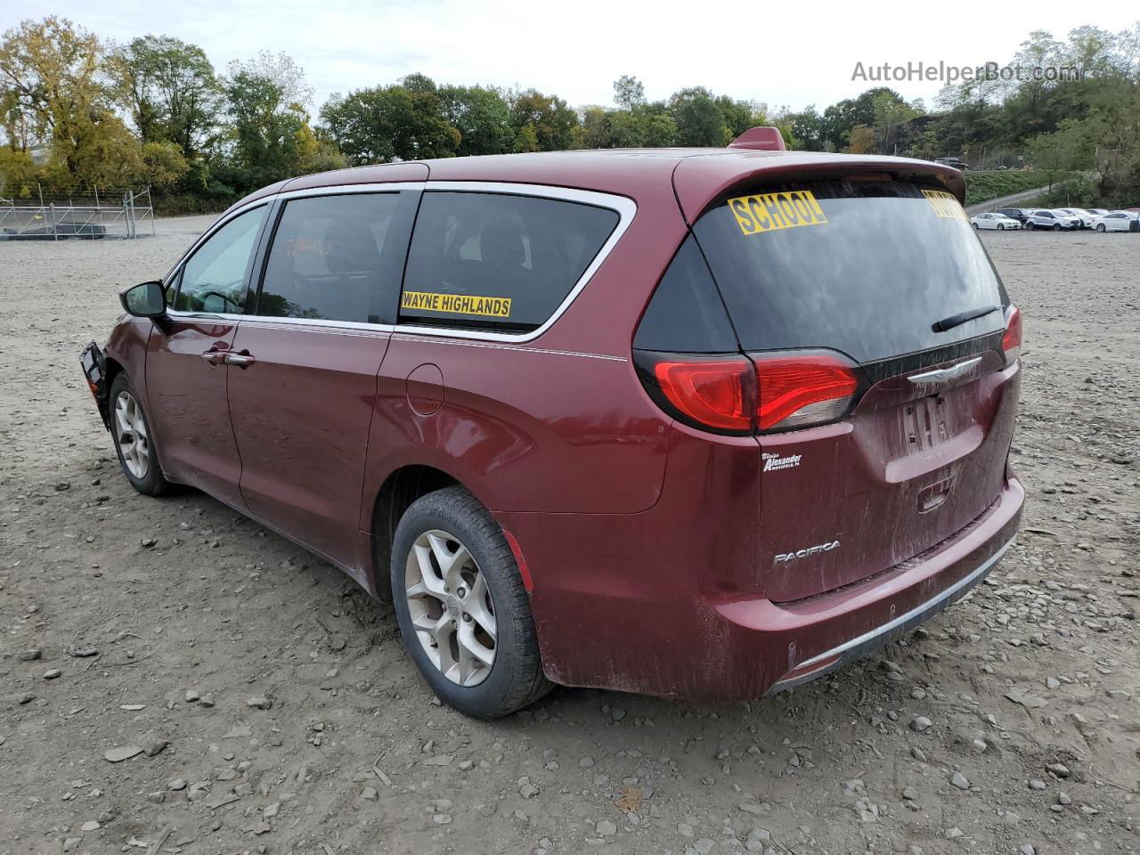 2017 Chrysler Pacifica Touring L Red vin: 2C4RC1BGXHR768536