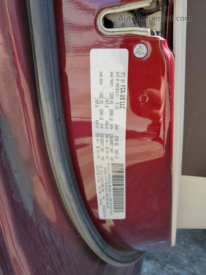 2017 Chrysler Pacifica Lx Темно-бордовый vin: 2C4RC1CG8HR519893