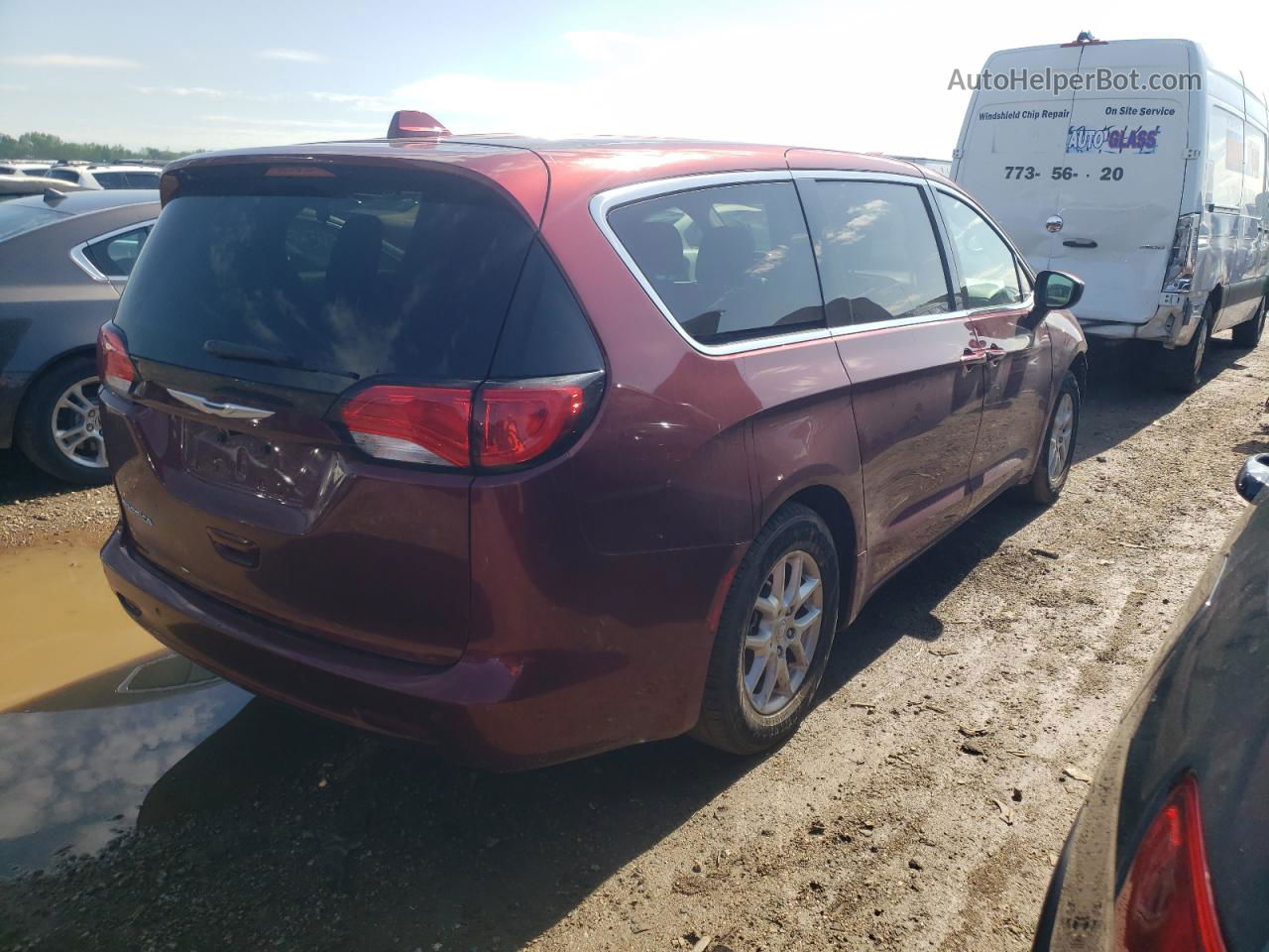 2017 Chrysler Pacifica Lx Burgundy vin: 2C4RC1CG9HR712134