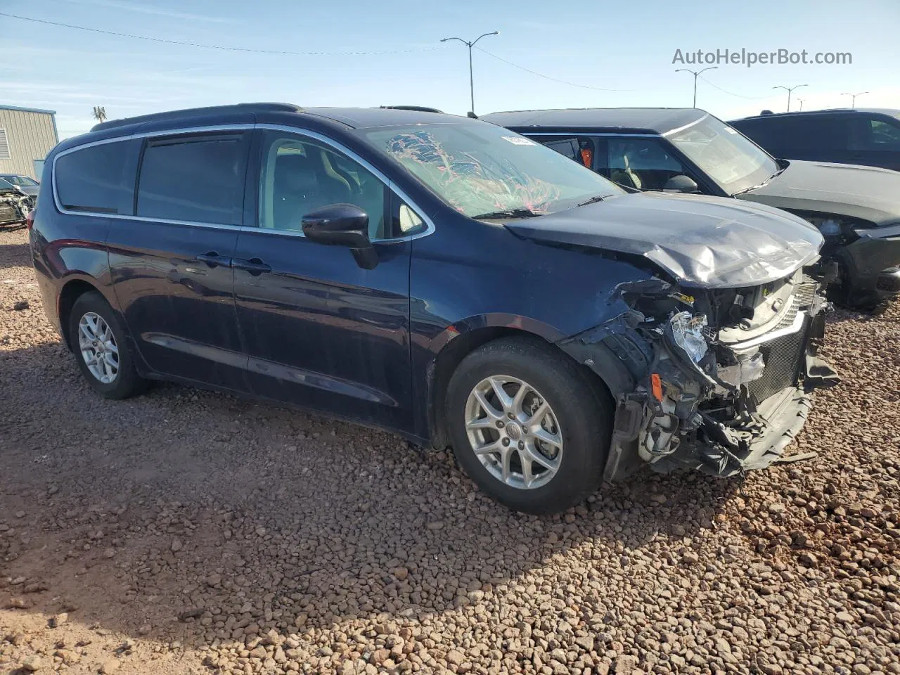 2020 Chrysler Voyager Lxi Синий vin: 2C4RC1DG1LR156697