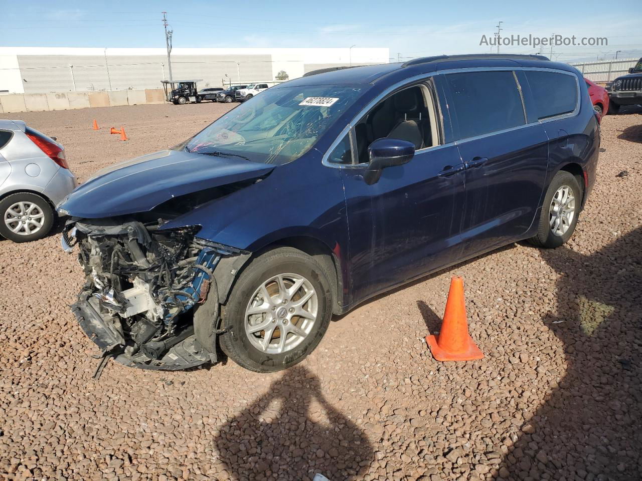 2020 Chrysler Voyager Lxi Синий vin: 2C4RC1DG1LR156697