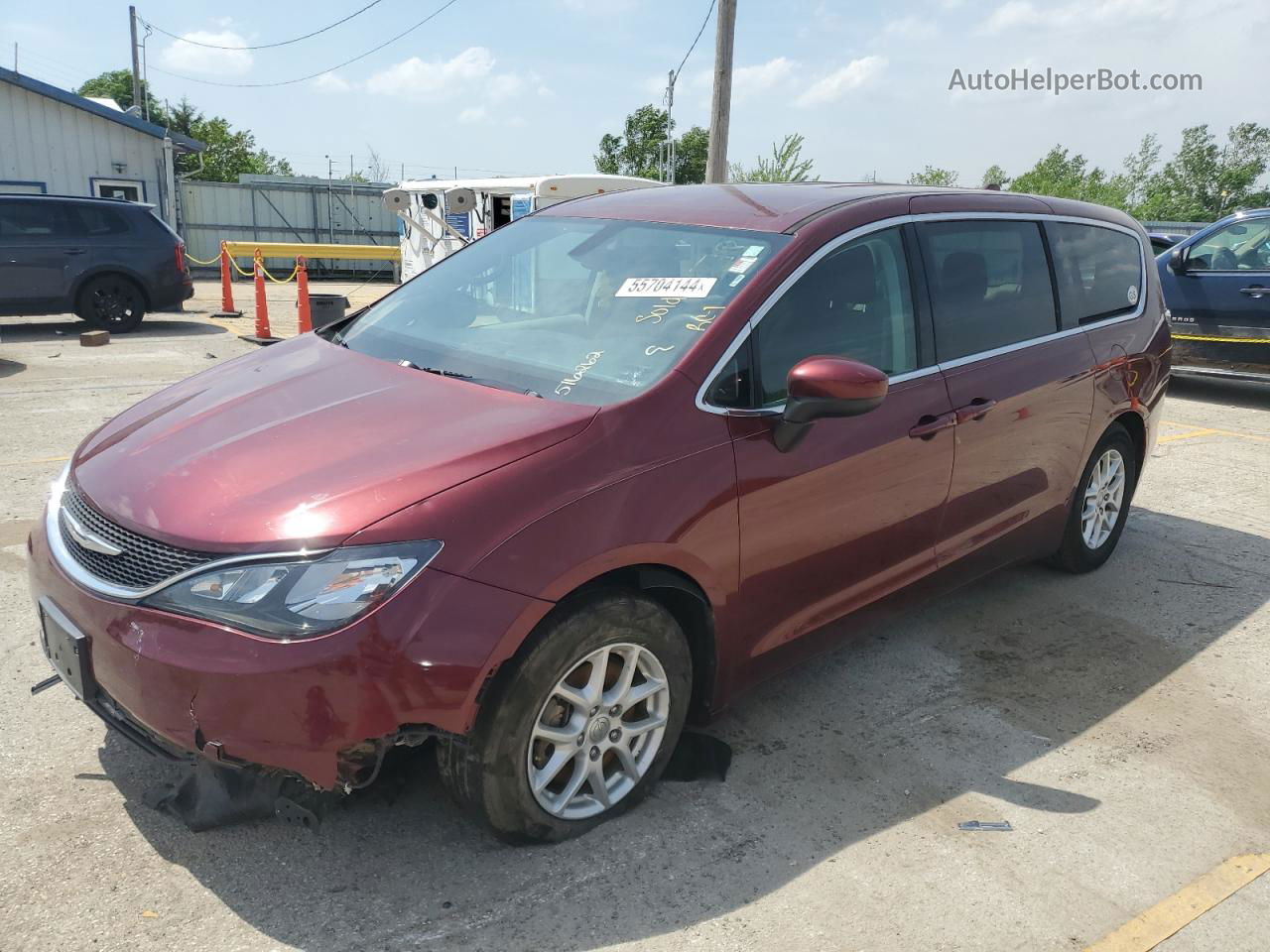 2017 Chrysler Pacifica Touring Maroon vin: 2C4RC1DG4HR516262