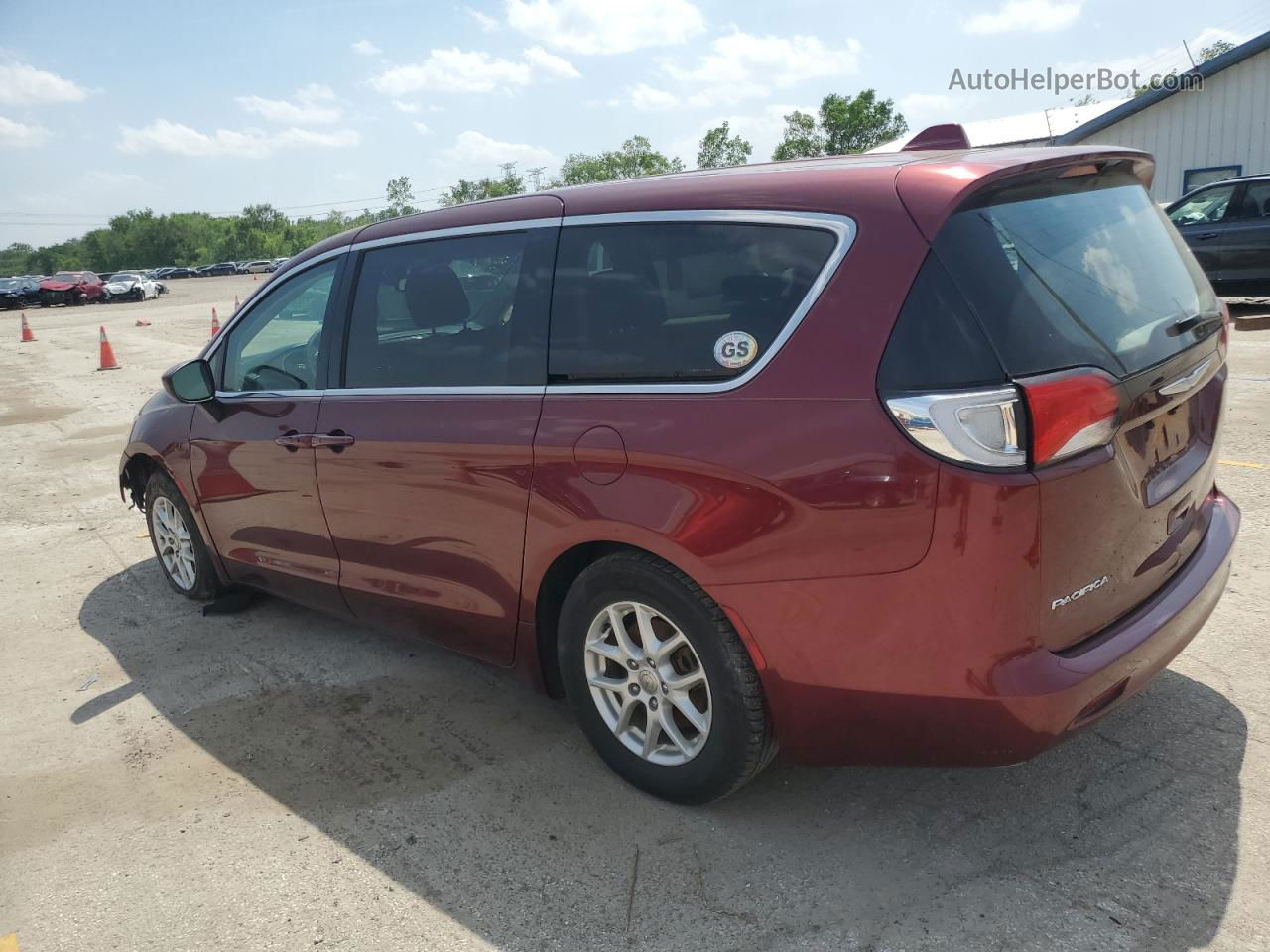 2017 Chrysler Pacifica Touring Maroon vin: 2C4RC1DG4HR516262