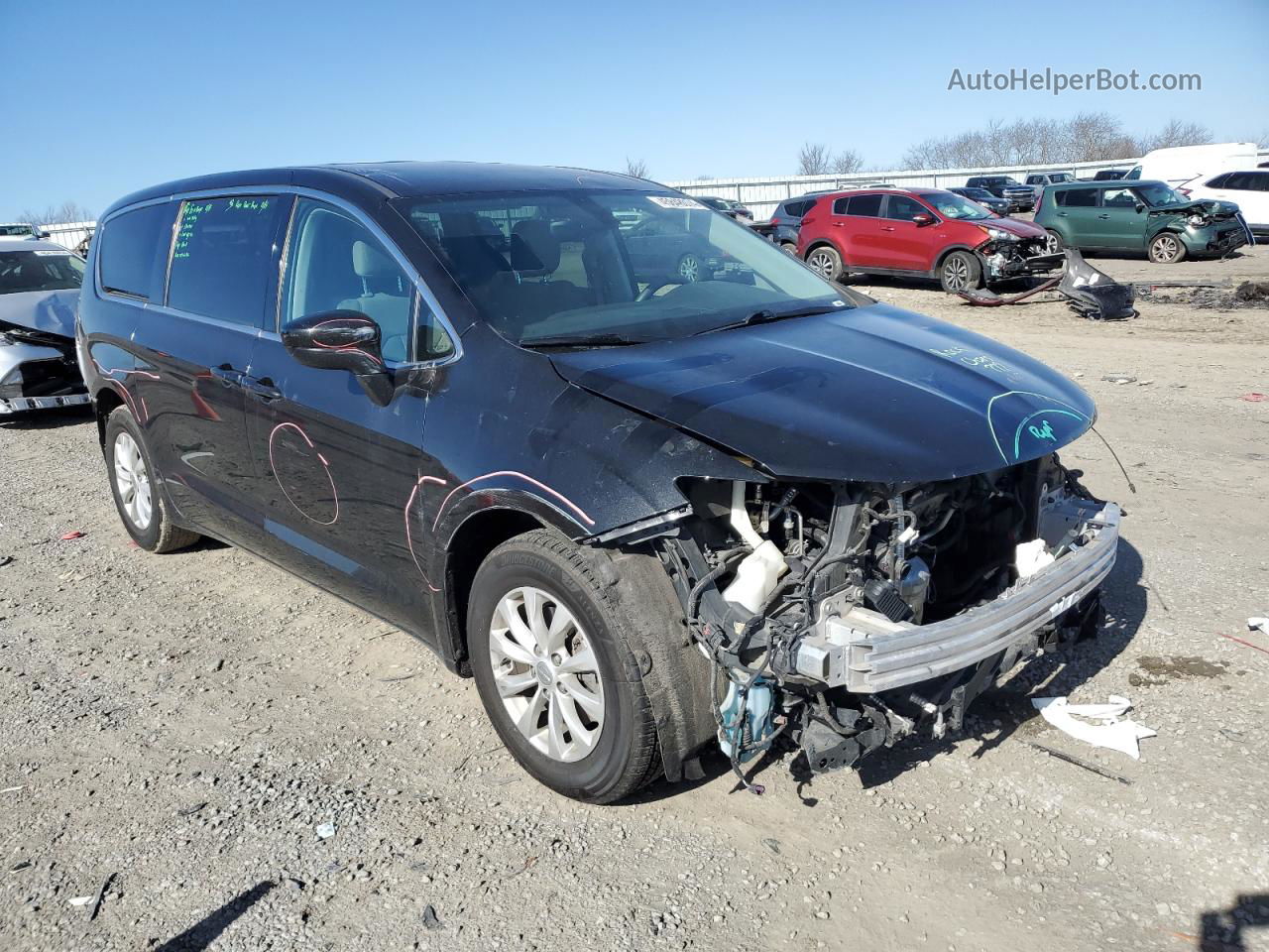 2017 Chrysler Pacifica Touring Black vin: 2C4RC1DG6HR676773