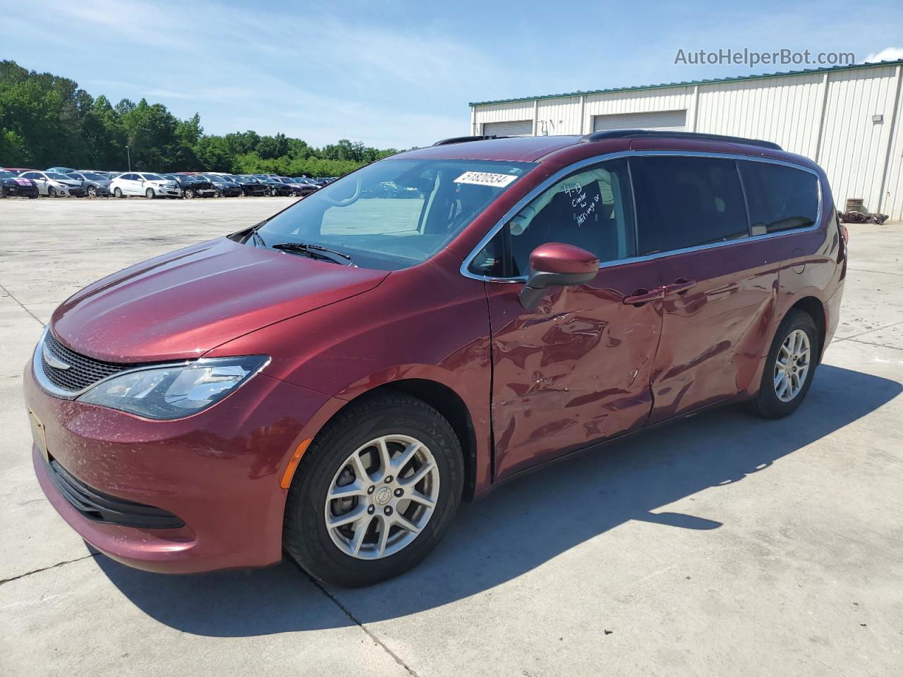 2020 Chrysler Voyager Lxi Бордовый vin: 2C4RC1DG8LR148158