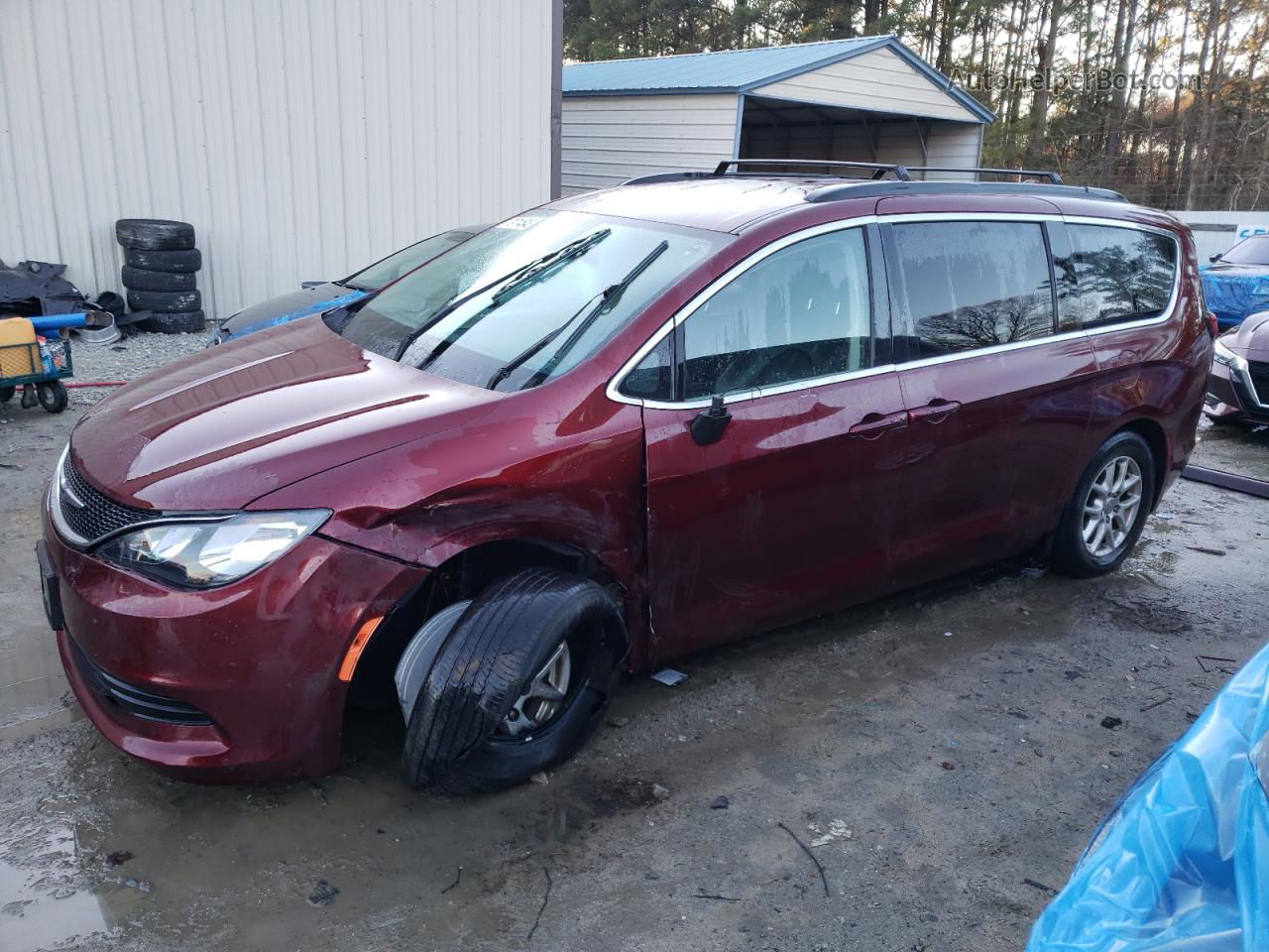 2020 Chrysler Voyager Lxi Бордовый vin: 2C4RC1DG8LR163615