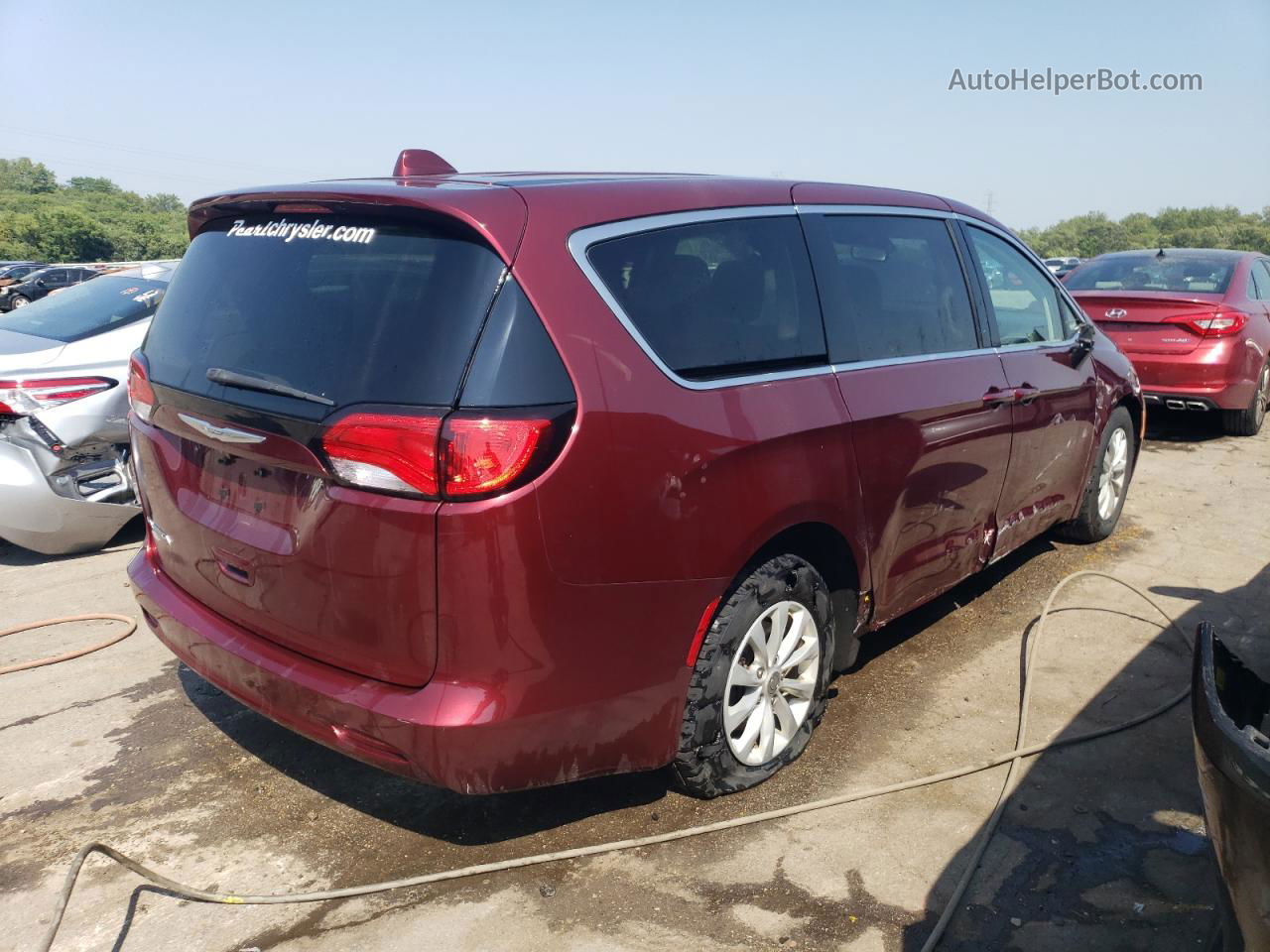 2017 Chrysler Pacifica Touring Бордовый vin: 2C4RC1DG9HR510781