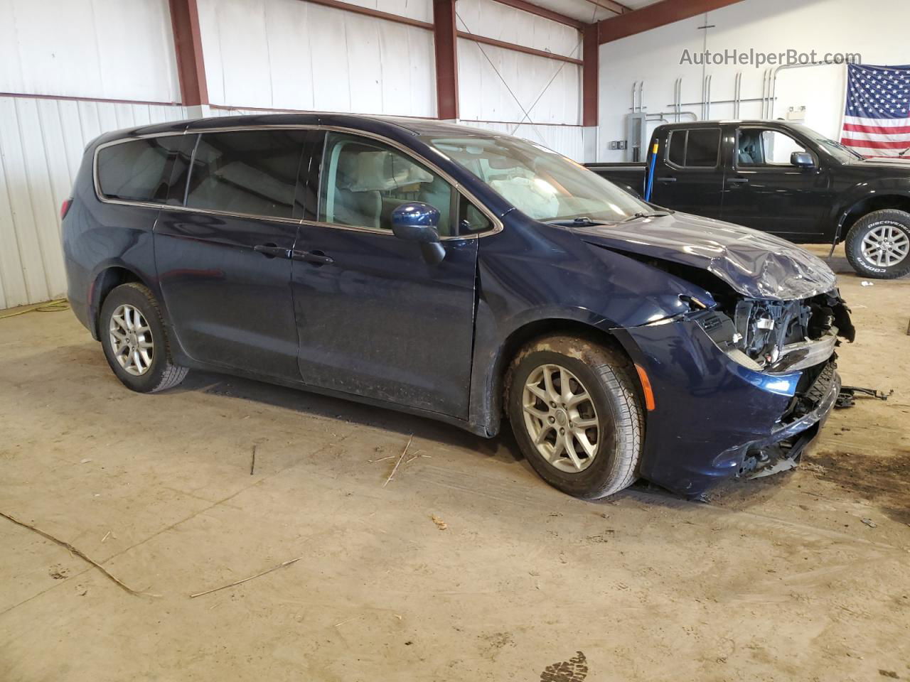 2017 Chrysler Pacifica Touring Blue vin: 2C4RC1DG9HR702895