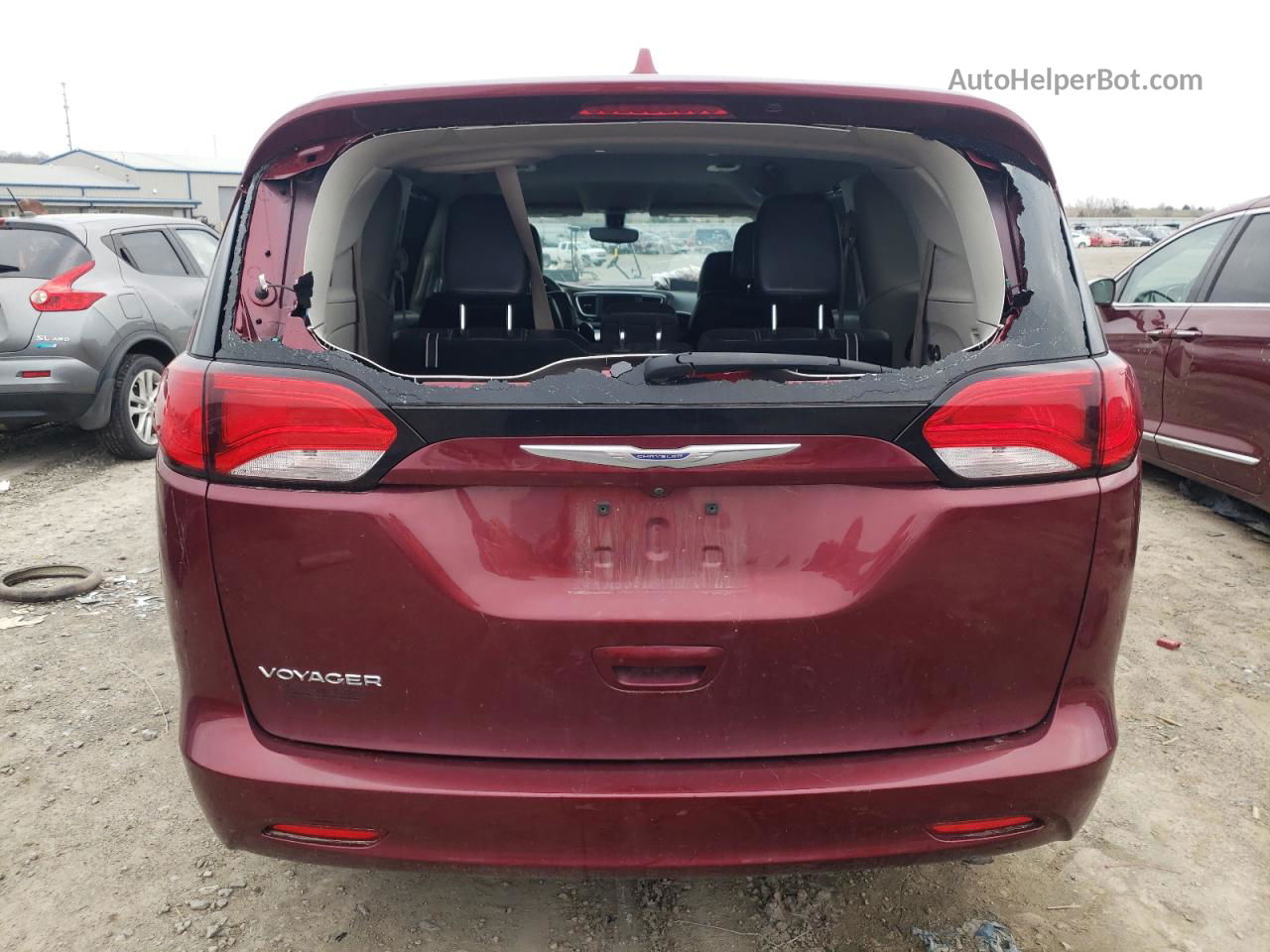 2020 Chrysler Voyager Lxi Темно-бордовый vin: 2C4RC1DGXLR182389