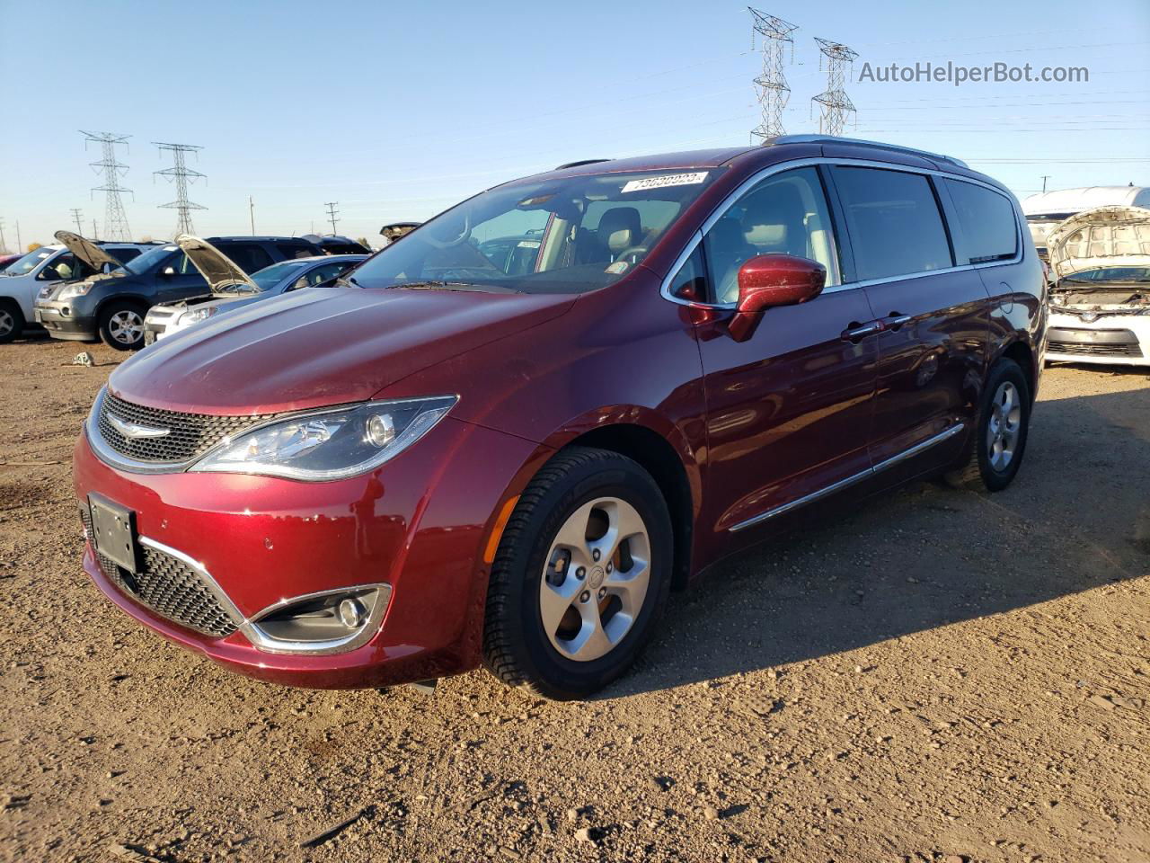 2017 Chrysler Pacifica Touring L Plus Red vin: 2C4RC1EG1HR578653