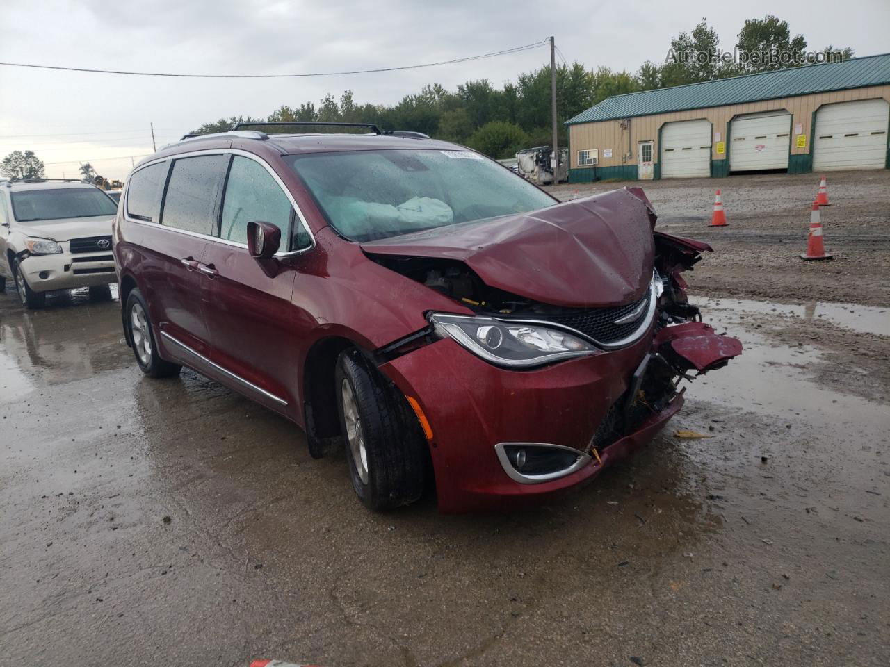 2017 Chrysler Pacifica Touring L Plus Бордовый vin: 2C4RC1EG5HR607605