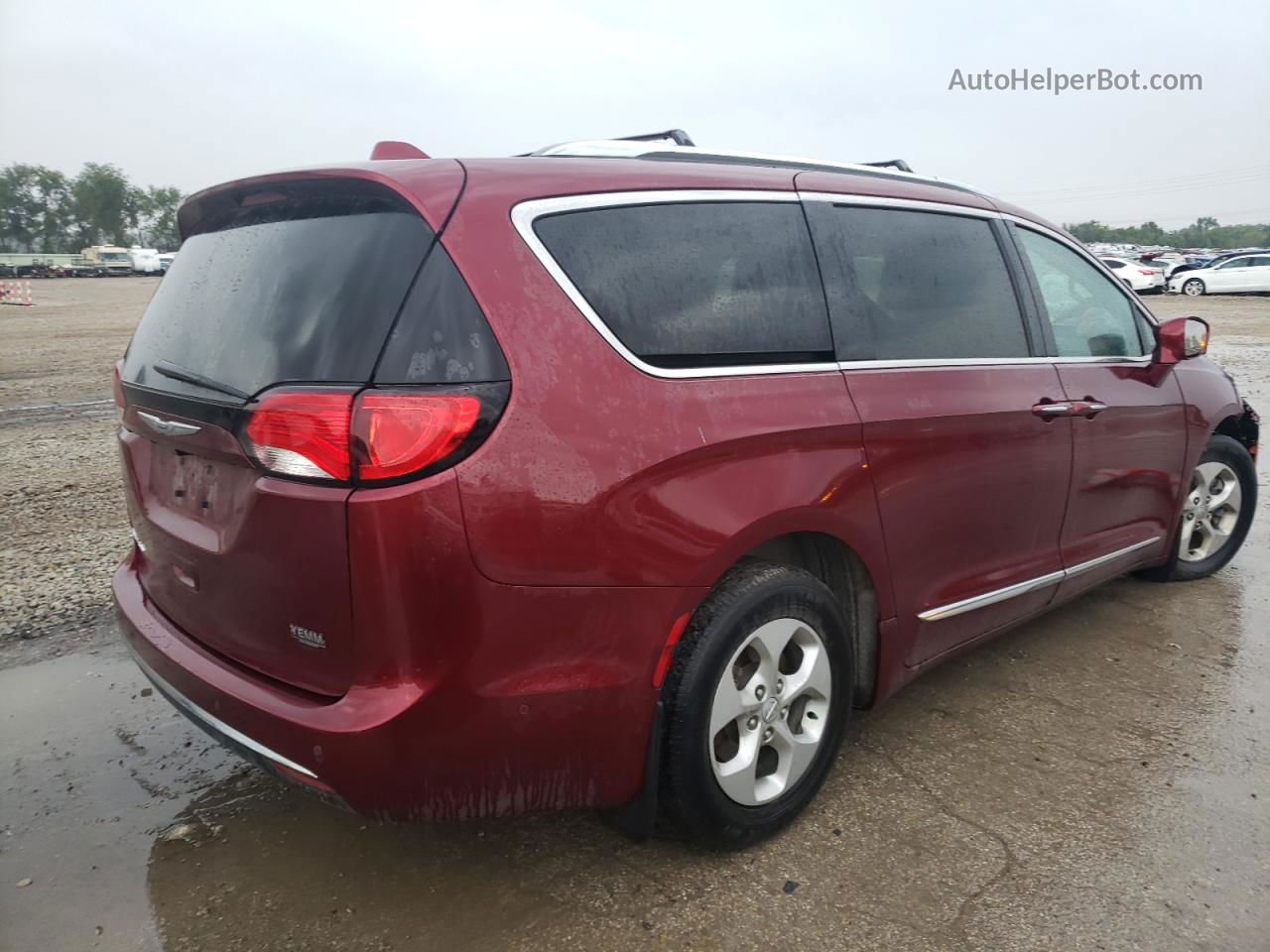 2017 Chrysler Pacifica Touring L Plus Бордовый vin: 2C4RC1EG5HR607605