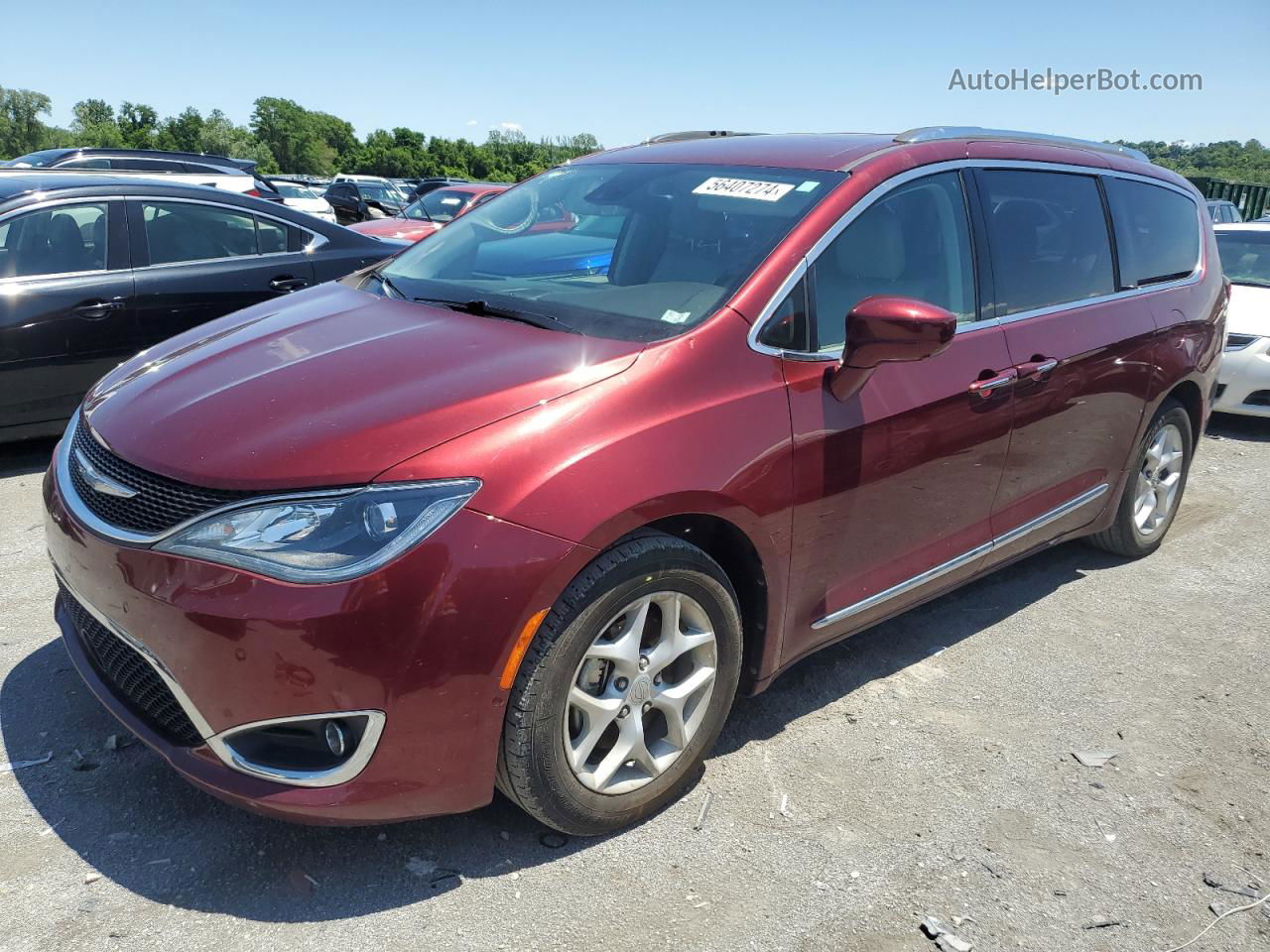 2017 Chrysler Pacifica Touring L Plus Burgundy vin: 2C4RC1EG6HR816657