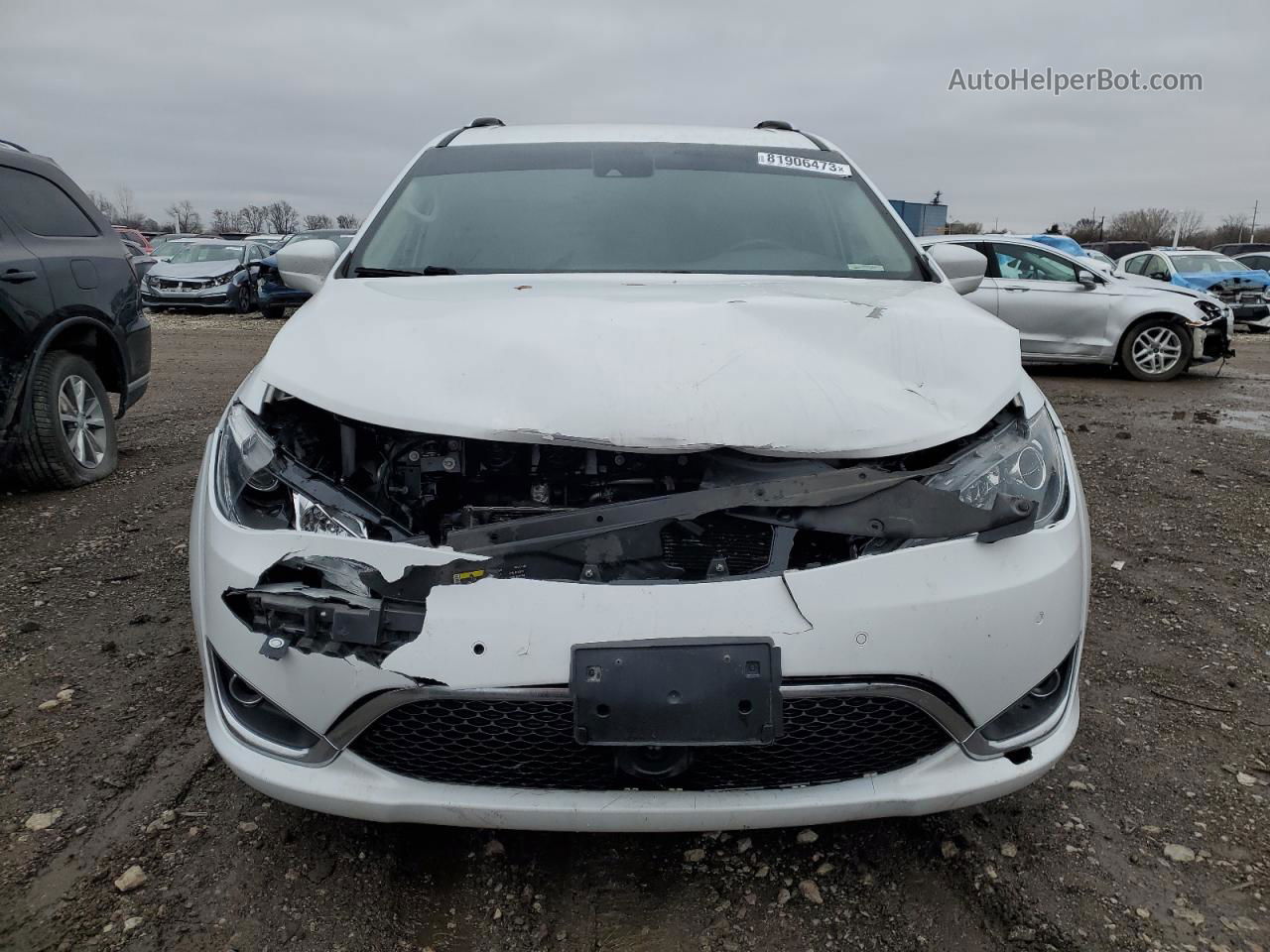 2017 Chrysler Pacifica Touring L Plus White vin: 2C4RC1EG7HR514729