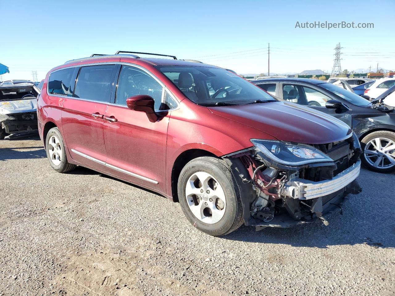 2017 Chrysler Pacifica Touring L Plus Burgundy vin: 2C4RC1EG7HR541817