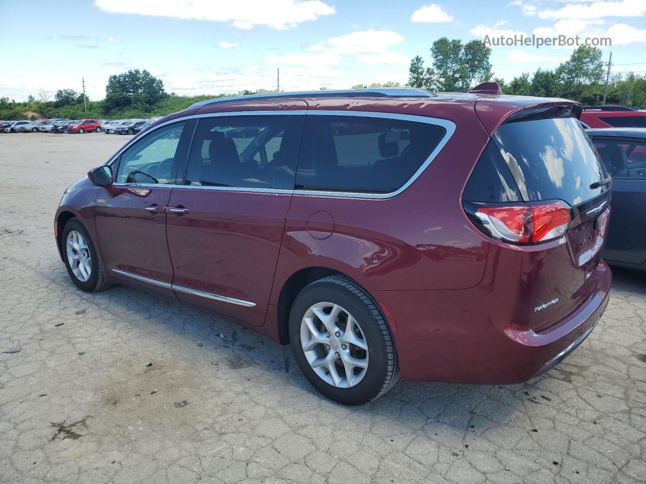 2017 Chrysler Pacifica Touring L Plus Maroon vin: 2C4RC1EG8HR827126