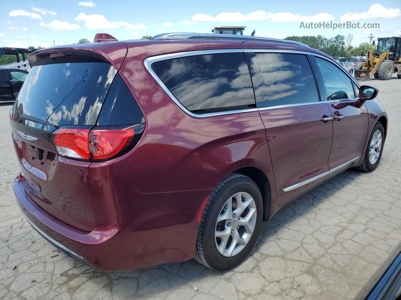 2017 Chrysler Pacifica Touring L Plus Maroon vin: 2C4RC1EG8HR827126