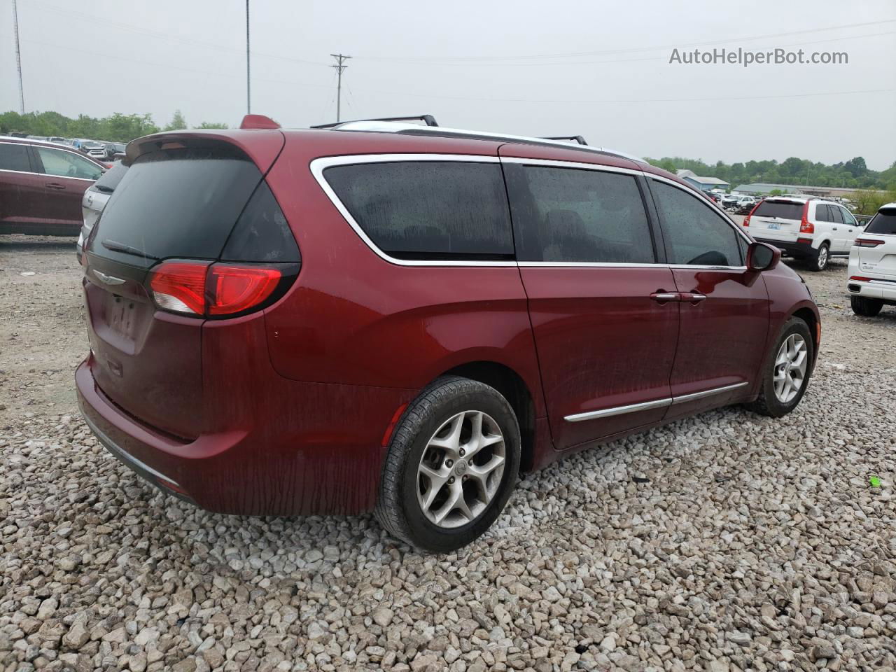 2017 Chrysler Pacifica Touring L Plus Maroon vin: 2C4RC1EG9HR622639