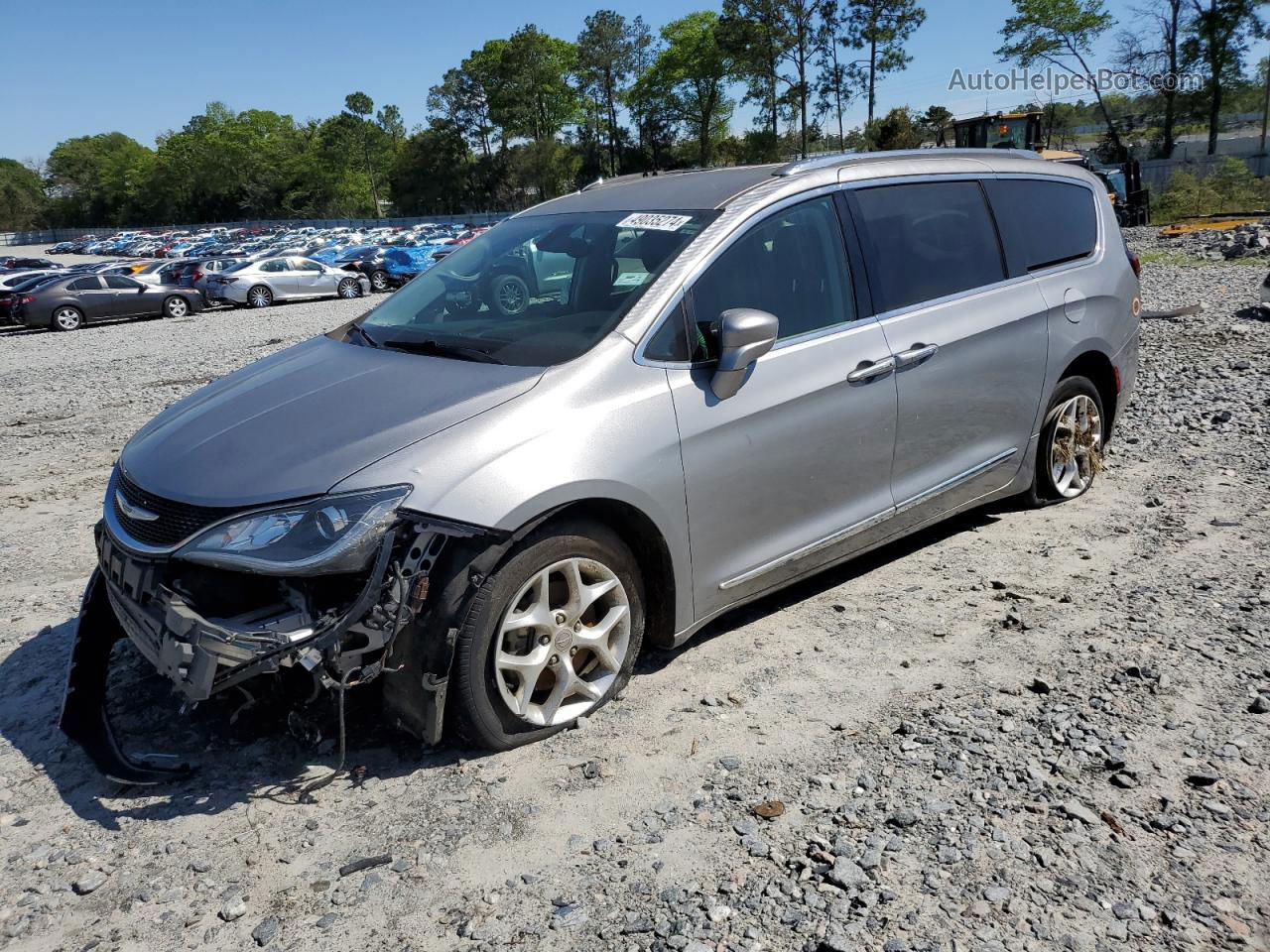 2017 Chrysler Pacifica Touring L Plus Silver vin: 2C4RC1EG9HR844825