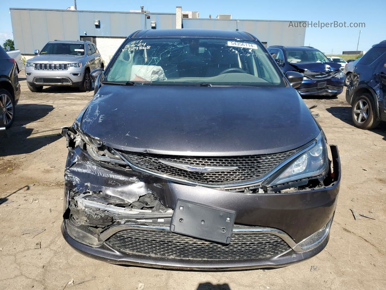 2020 Chrysler Pacifica Touring Серый vin: 2C4RC1FG3LR129868