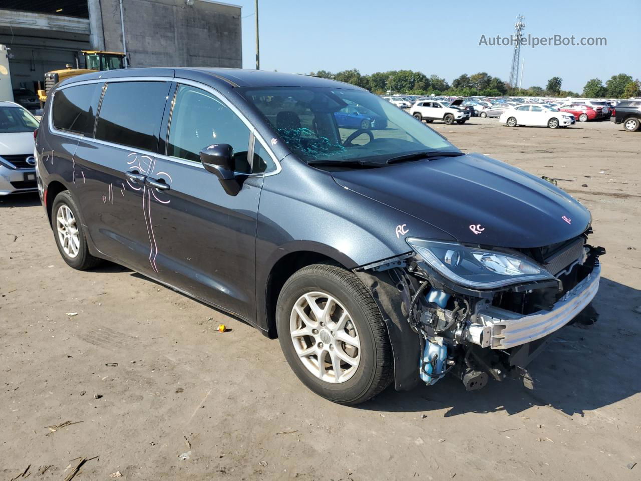 2020 Chrysler Pacifica Touring Blue vin: 2C4RC1FG6LR204773