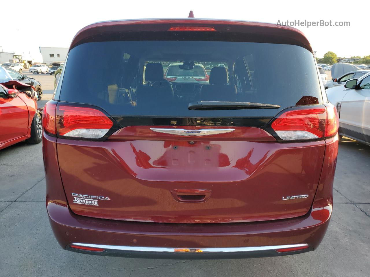 2017 Chrysler Pacifica Limited Темно-бордовый vin: 2C4RC1GG0HR539033