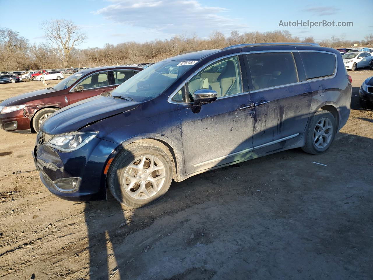 2017 Chrysler Pacifica Limited Blue vin: 2C4RC1GG2HR531371