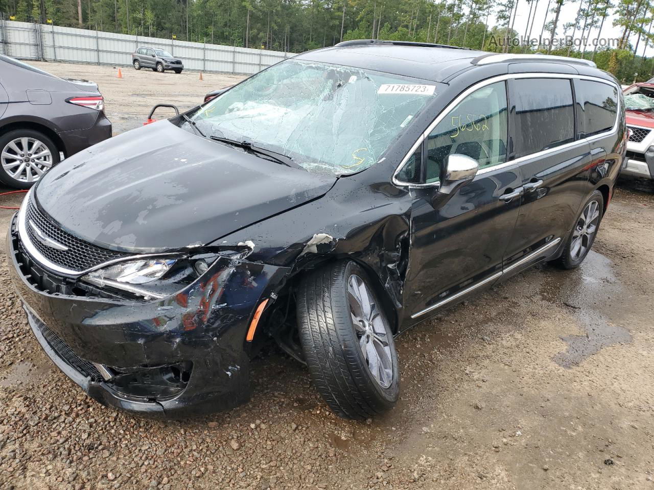 2017 Chrysler Pacifica Limited Black vin: 2C4RC1GG2HR838121